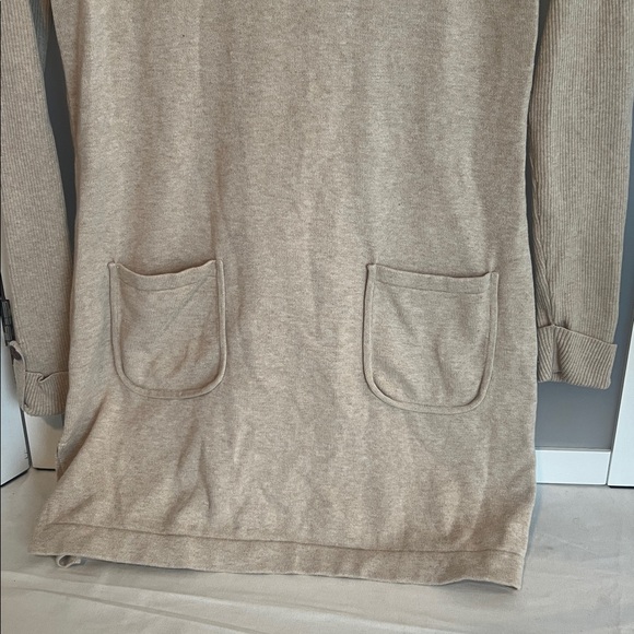 J McLaughlin cotton blend dress turtleneck pockets S - Picture 3 of 10
